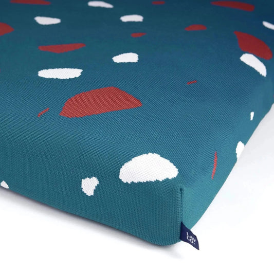 Teal Terrazzo Mid-Century Modern Dog Bed or Bed Cover