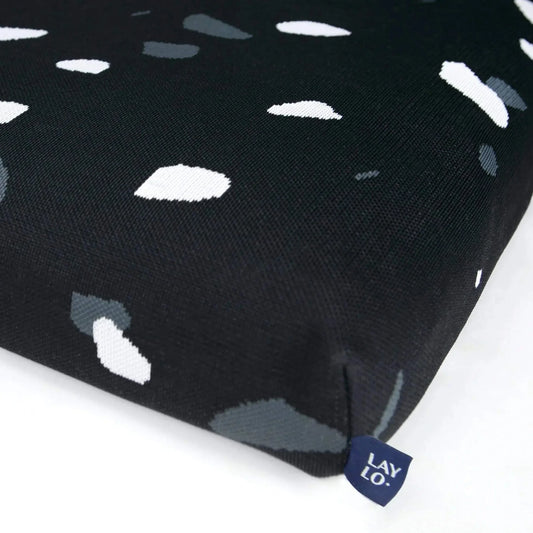 Black Terrazzo Mid-Century Modern Dog Bed or Bed Cover